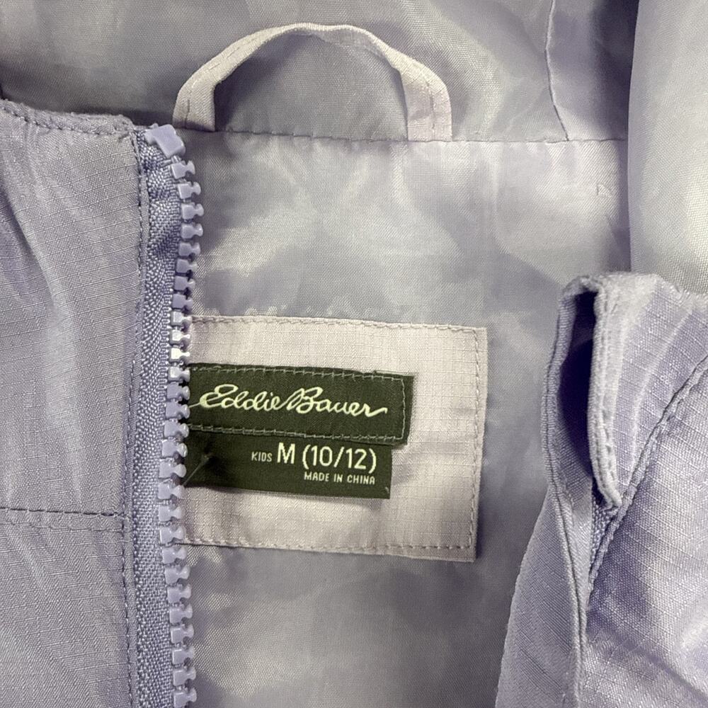 Eddie Bauer Girls' Lightweight Jacket Purple , Size Medium (10/12) - Picture 4 of 9